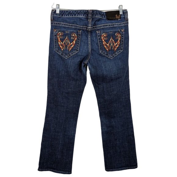 Wicked West Low rise womens‎ blue straight Jeans size 12 - Picture 2 of 8